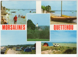 MORSALINES QUETTEHOU - Bâteau Port Plaisance Voilier Yacht Vedette Hors-Bord - Camping Voitures Autos Renault 8 R8 - Voiliers