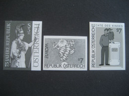 Österreich 1993- Schwarzdruck, Mi. 2116,2095,2093 - Autres & Non Classés