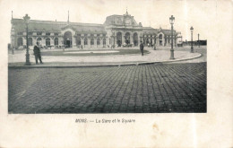 BELGIQUE - Mons - La Gare Et Le Square - Carte Postale Ancienne - Mons