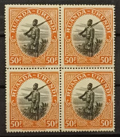 RUANDA URUNDI/ COB 146 En Bloc De 4  / MNH - Unused Stamps