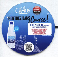 RARE - Ile De LA REUNION -  Balise De Produit / Eau De Source CILAOS (Réunion) Entrez Dans La Course Recto Verso - Manifesti