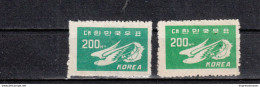 Corée Du Sud YT 61 ** : 2 Nuances De Couleur - 1949 - Korea (Zuid)