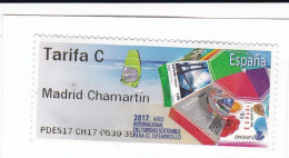 ESPAÑA / SPAIN / ESPAGNE (2017) - ATM - ATMs FILATELIA Y TURISMO (Philately & Tourism) - 'Madrid Chamartin' - Tarifa C - Vignette [ATM]