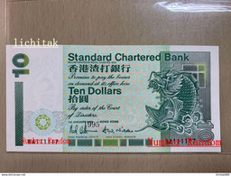 1995 Hong Kong Standard Charter Bank  $10 UNC Banknote €2/ Pc Number Random - Hong Kong