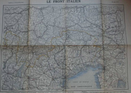14/18 : 8 Cartes Publiées Par L’Illustration Entre Février 1915 & Novembre 1919 (Front De Soissons à Nancy/Front Italien - 1914-18