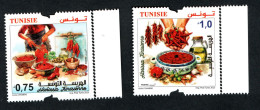 2023- Tunisie - Harissa Tunisienne - Alimentation - Poivre Rouge - Huile D’olive - Oignon- Série Complète 2v.MNH** - Alimentation