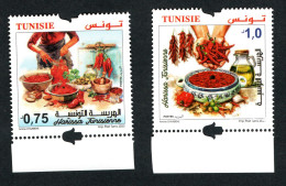 2023- Tunisie - Harissa Tunisienne - Alimentation - Poivre Rouge - Huile D’olive - Oignon- Série Complète 2v.MNH** - Tunisie (1956-...)