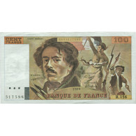 France, 100 Francs, Delacroix, 1989, R.156, TTB+, Fayette:69.13d - 100 F 1978-1995 ''Delacroix''