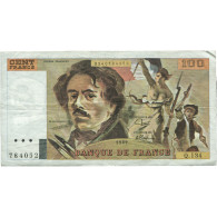 France, 100 Francs, Delacroix, 1989, Q.134, TTB, Fayette:69.13a - 100 F 1978-1995 ''Delacroix''