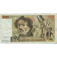 France, 100 Francs, Delacroix, 1989, Y.146, TTB, Fayette:69.13C - 100 F 1978-1995 ''Delacroix''