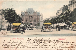 BELGIQUE - Bruxelles - La Place Anneessens - Colorisé -Animé - Carte Postale Ancienne - Plazas