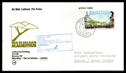 FFC Lufthansa   Mauritius-Dar Es Salaam-Jeddah  14/04/1983 - Mauricio (1968-...)
