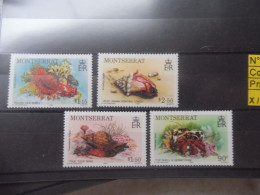 Montserrat Mnh Neuf ** Perfect Parfait 554/557 Crustacés - Crustaceans