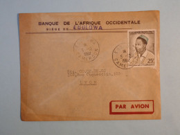 DB15 CAMEROUN  BELLE LETTRE DE BANQUE  +1962 PETIT BUREAU EBOLOWA   A LYON FRANCE  +AFF.  INTERESSANT+++ - Brieven En Documenten