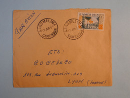 DB15 CAMEROUN  BELLE LETTRE +1962 PETIT BUREAU SANGMELIMA   A LYON FRANCE  +AFF.  INTERESSANT+++ - Covers & Documents