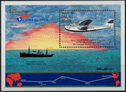 PALAU - Cinquantenaire Du Service Postal Aérien Feuillet - Palau