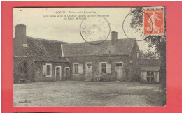 CONLIE 1914 FERME DE LA JAUNELIERE QUARTIER GENERAL EN 1870 CARTE EN TRES BON ETAT - Conlie