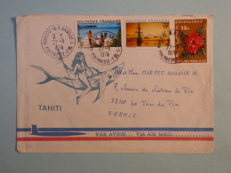 DB15 POLYNESIE   BELLE LETTRE  1978 PAPEETEA LA TOUR   FRANCE  +AFF.  INTERESSANT+++ - Cartas & Documentos