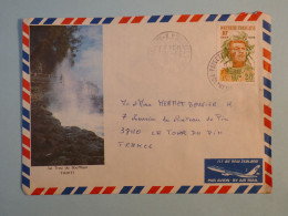 DB15 POLYNESIE   BELLE LETTRE  1978 PETIT BUREAU  TIARE A LA TOUR DE PIN   FRANCE  +AFF.  INTERESSANT+++ - Storia Postale