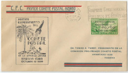 Cuba 1939. First Experimental Rocket Flight FDC. FDC Primer Experimento Cohete Postal. Dr Tomás Terry. SCARCE - Gebraucht