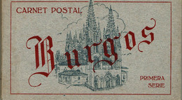 CPA - ESPAGNE - BURGOS - Carnet 19 Cartes - Impression Bleu - Voit Liste - - Burgos