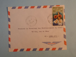 DB15 POLYNESIE   BELLE LETTRE  1967 PAPEETE A LYON  FRANCE +PA 15F +AFF. PLAISANT+++ - Lettres & Documents