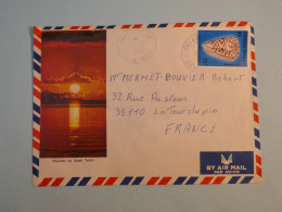 DB15 POLYNESIE BELLE LETTRE  1977 LA TOUR DU PIN  FRANCE + 35F +AFF. PLAISANT+++ - Lettres & Documents