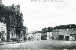 1282 - LORRAINE - REVIGNY - Place De L'Hôtel De Ville Et Rue De La Gare - Lorraine