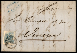 Antichi Stati Italiani - Lombardo Veneto - 45 Cent (22) Su Lettera Da Milano A Venezia Del 23 Luglio 1858 (400) - Otros & Sin Clasificación