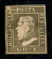 Antichi Stati Italiani - Sicilia - 1859 - 1 Grano (4d - Oliva) Usato - Diena (400) - Otros & Sin Clasificación