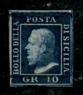 Antichi Stati Italiani - Sicilia - 1859 - 10 Grana (12 - Pos.94) - Gomma Originale - Diena + Cert. Colla (1.800) - Altri & Non Classificati