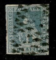 Antichi Stati Italiani - Toscana - 1851 - 2 Crazie (5e) Usato - Grandi Margini - Diena - Otros & Sin Clasificación