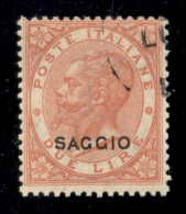 Regno - Vittorio Emanuele II - 1863 - De La Rue - 2 Lire (L22) Con Annullo Sperimentale - Altri & Non Classificati