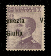 Occupazioni I Guerra Mondiale - Venezia Giulia - 1918 - 50 Cent (27ead) Con V A Destra - Gomma Originale Con Invisibile  - Autres & Non Classés