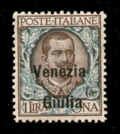 Occupazioni I Guerra Mondiale - Venezia Giulia - 1918 - 1 Lira (29ea) Con Soprastampa In Basso - Gomma Integra - Ottimam - Andere & Zonder Classificatie