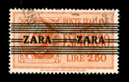 Occupazioni II Guerra Mondiale - Occupazione Tedesca - Zara - 1943 - 2,50 Lire (4 - Terzo Tipo) Usato - A Larghe + A Str - Sonstige & Ohne Zuordnung