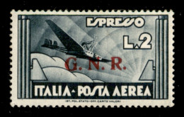 Repubblica Sociale Italiana - G.N.R. Verona - 1944 - 2 Lire Aeroespresso (125) - Gomma Originale - Cert. Diena - Altri & Non Classificati