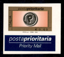 Repubblica - Posta Ordinaria - 2004 - 0,60 Cent Prioritaria (2747 - Specializzato 2394Ed+Eh) Priva Della Fustellatura Di - Andere & Zonder Classificatie