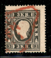 Europa - Austria - 1858 - 3 Kreuzer Francesco Giuseppe (11) - Usato - Altri & Non Classificati