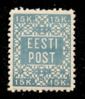 Europa - Estonia - 1918 - 15 Kopechi (2A) - Dentellato 11 - Gomma Integra - Andere & Zonder Classificatie