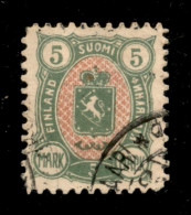 Europa - Finlandia - 1889 - 5 Marchi Stemma (33) - Usato - Sonstige & Ohne Zuordnung