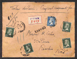 Europa - Francia - Pasteur - Assicurata Da Parigi A Rouchin Del 6.5.1925 - Sonstige & Ohne Zuordnung