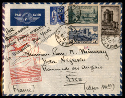 Europa - Francia - 1939 (24 Maggio) - Marsiglia New York - Aerogramma Del Volo - Sonstige & Ohne Zuordnung