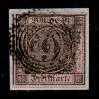 Europa - Germania - Baden - 1851 - 9 Kreuzer (4) Usato Su Frammento - Andere & Zonder Classificatie