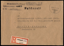 Europa - Germania - Feldpost 480 - Raccomandata Per Campo Internati A Berlino Del 21.4.44 - Altri & Non Classificati