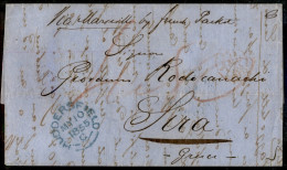 Europa - Gran Bretagna - Huddersfield (10.5.1855) - Lettera Per Sira - Tassata - Altri & Non Classificati