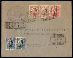 Europa - Spagna - Raccomandata Da Palencia A Napoli Del 26.9.1931 - Altri & Non Classificati