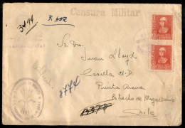 Europa - Spagna - Guerra Civile - 2° Batallon - 2 Compania/F.E. Tradicionalista De Las J.O.N.S. - Busta Con Coppia Del 3 - Otros & Sin Clasificación