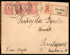 Europa - Ungheria - Raccomandata Da Debreczen A Budapest Del 9.2.1899 - Autres & Non Classés