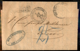 Oltremare - Egitto - Cairo/Poste Vicereali Egiziane - Lettera Per Trieste Del 9.4.1869 - Affrancatura Insufficiente - Ta - Otros & Sin Clasificación